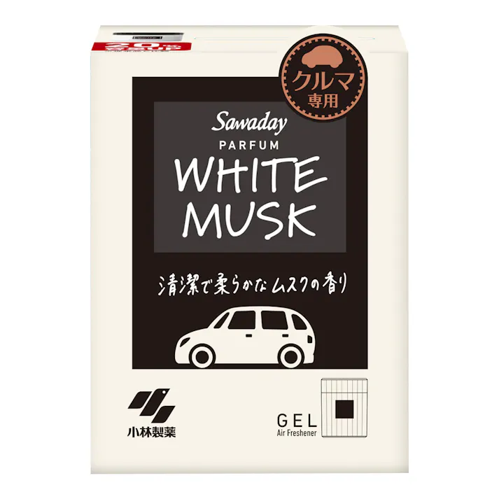 小林製薬 Sawaday クルマ専用ゲル パルファムホワイトムスク 100g