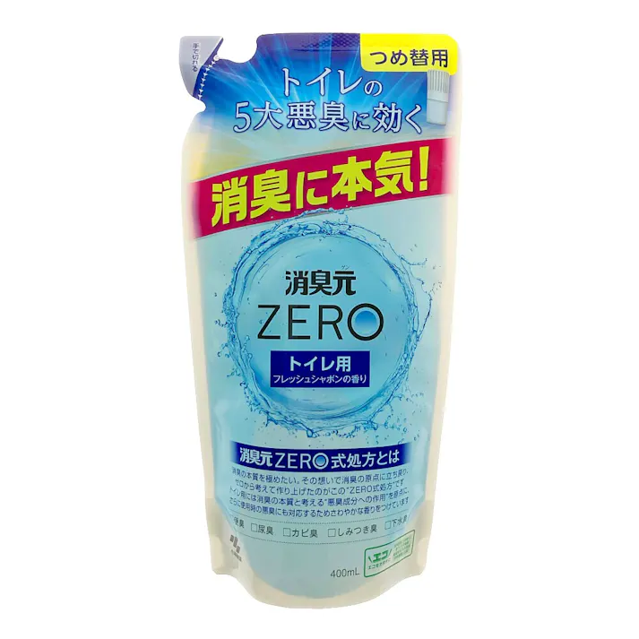 消臭元ZERO トイレ用 フレッシュシャボンの香り 詰替