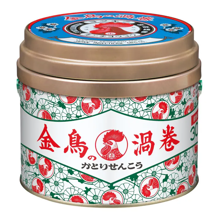 大日本除虫菊 KINCHO 金鳥の渦巻 30巻 缶入