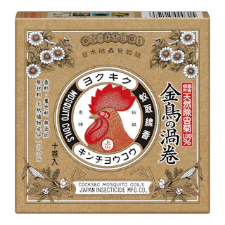 金鳥 渦巻 天然除虫菊 10巻