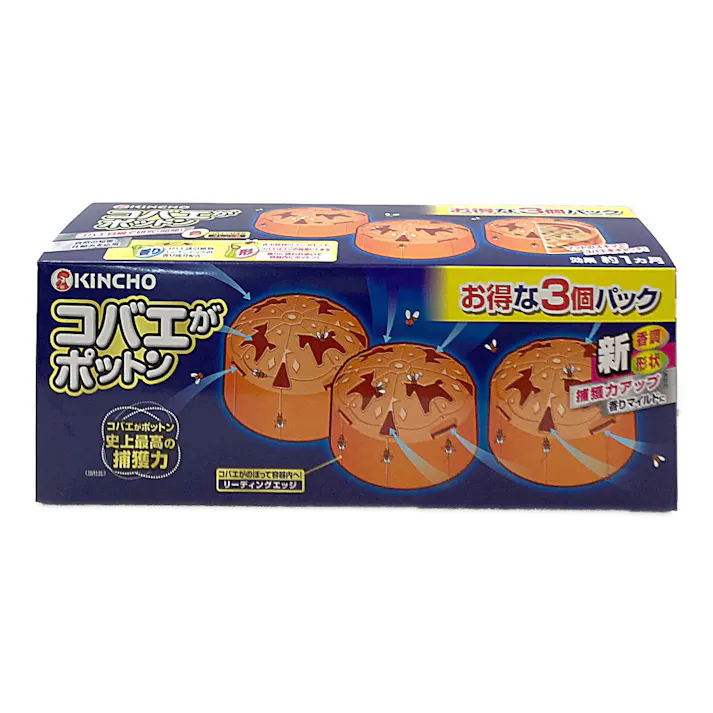 金鳥 コバエがポットン 置くタイプ 3個入