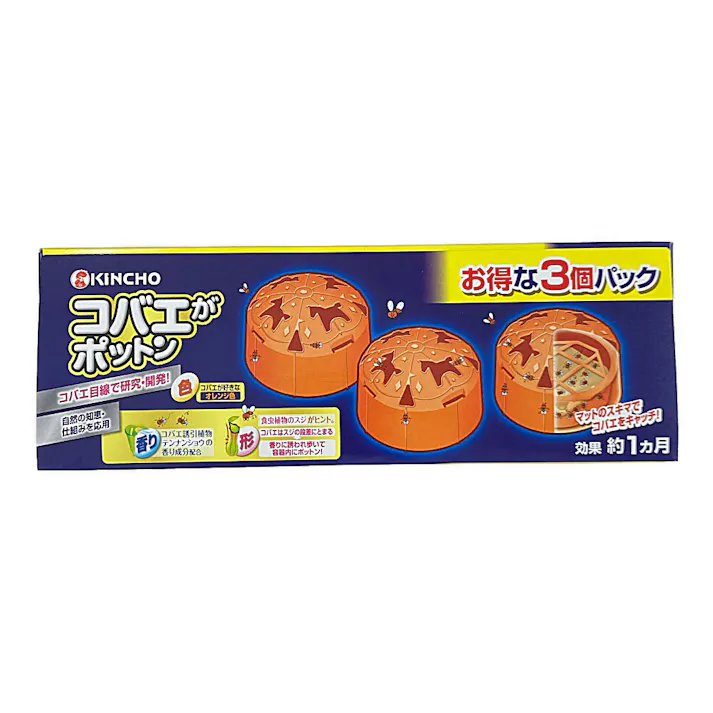 金鳥 コバエがポットン 置くタイプ 3個入