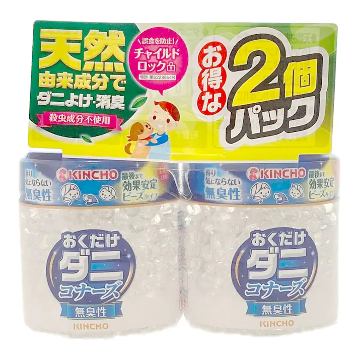 金鳥 ダニコナーズ 無香性ビーズ 60日用 2個パック