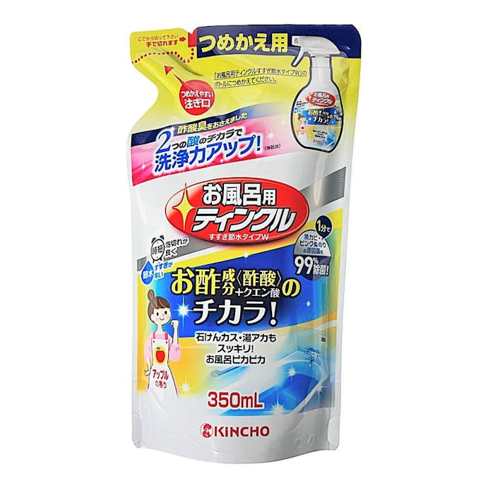 大日本除虫菊 金鳥 おふろ用ティンクル すすぎ節水 詰替 350ml