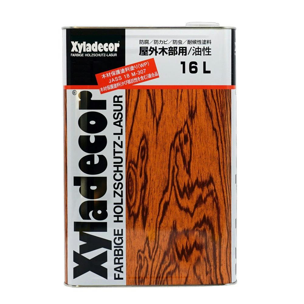 キシラデコール 木部保護塗料 #110 オリーブ 16L - 3