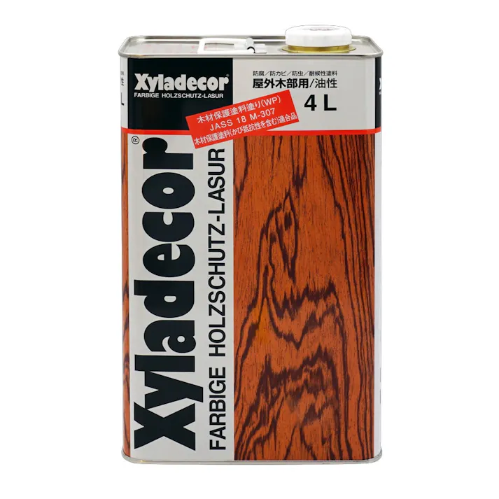 キシラデコール 屋外木部用 油性 カラレス #101 4L【別送品】