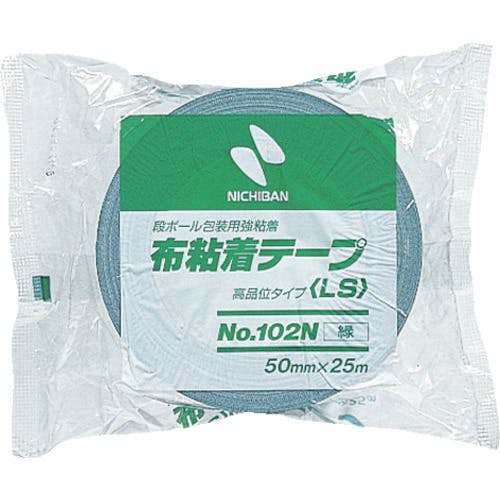 ニチバン 布粘着テープ102N緑50mmX25m 102N3-50 布粘着テープ ニチバン 布粘着テープ102N緑50mmX25m 102N3-50 布粘着テープ