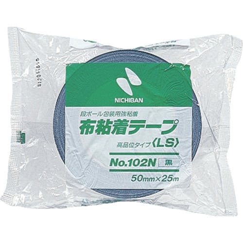 ニチバン 布粘着テープ102N黒50mmX25m 102N6-50 布粘着テープ ニチバン 布粘着テープ102N黒50mmX25m 102N6-50 布粘着テープ