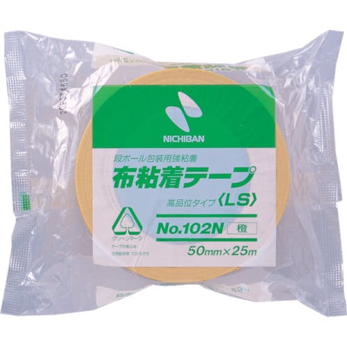 ニチバン 布粘着テープ102Nオレンジ50mmX25m 102N13-50 布粘着テープ ニチバン 布粘着テープ102Nオレンジ50mmX25m 102N13-50 布粘着テープ