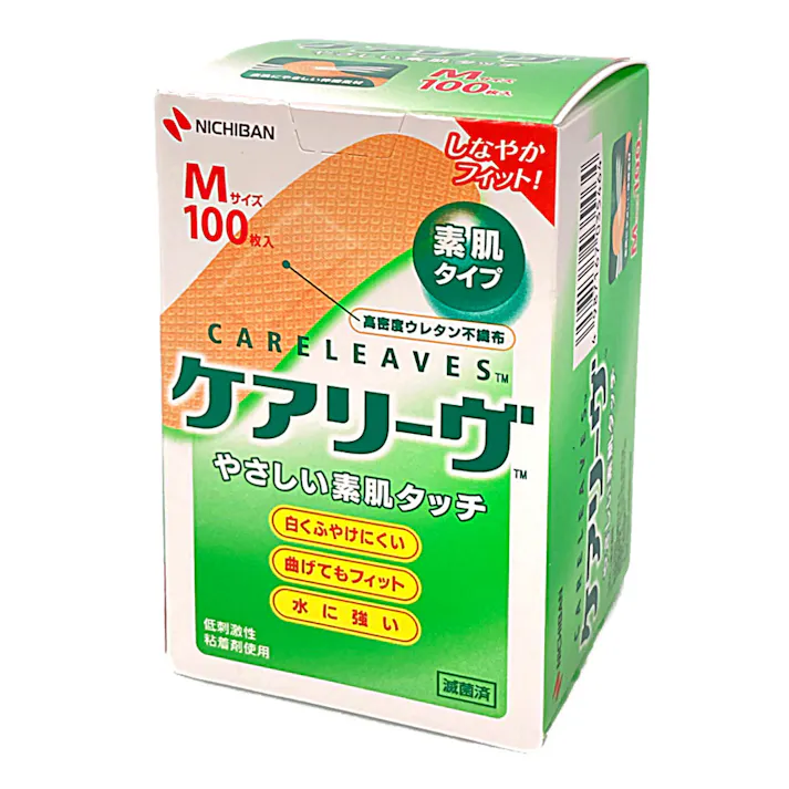 ニチバン ケアリーヴ やさしい素肌タイプ Mサイズ 100枚