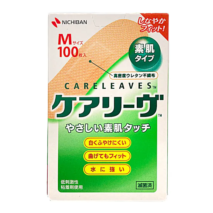 ニチバン ケアリーヴ やさしい素肌タイプ Mサイズ 100枚