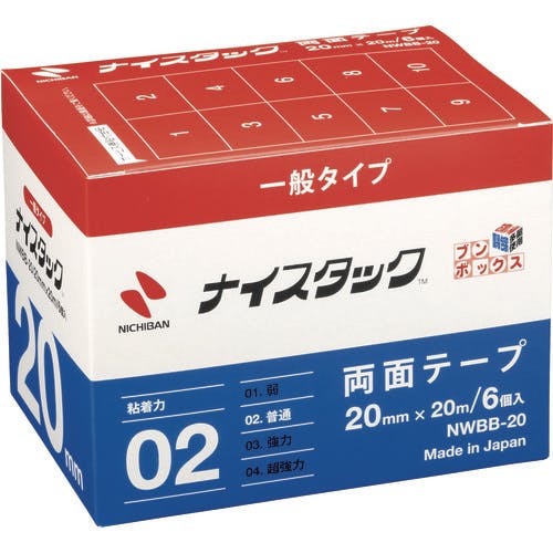 ニチバン 両面テープ ナイスタック NWBB-20 20mmX20m(大巻6巻入) NWBB-20 セロハンテープ ニチバン 両面テープ ナイスタック NWBB-20 20mmX20m(大巻6巻入) NWBB-20 セロハンテープ
