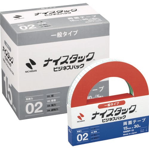 ニチバン 両面テープ ナイスタックビジネスパックNWBP-15 15mmX30m(大巻5巻入) NWBP-15 汎用両面テープ ニチバン 両面テープ ナイスタックビジネスパックNWBP-15 15mmX30m(大巻5巻入) NWBP-15 汎用両面テープ