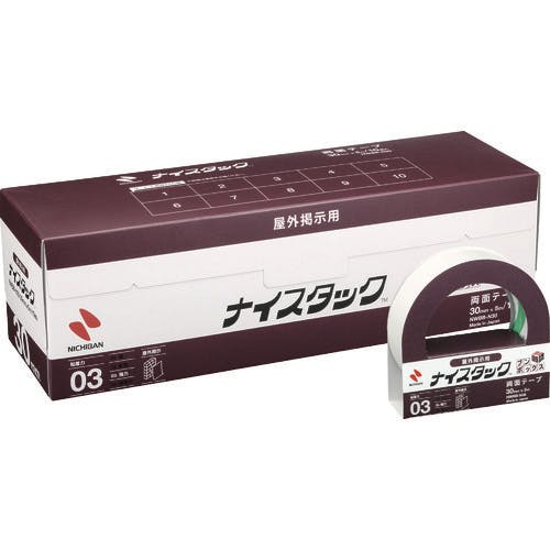 ニチバン 両面テープ ナイスタック屋外掲示用 NWBB-N30 30mmX5m(大巻10巻入) NWBB-N30 汎用両面テープ ニチバン 両面テープ ナイスタック屋外掲示用 NWBB-N30 30mmX5m(大巻10巻入) NWBB-N30 汎用両面テープ