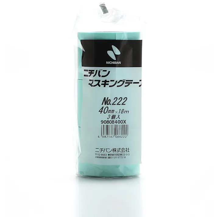【CAINZ-DASH】ニチバン マスキングテープ 222-40 40mm×18m(3巻入り) 222H-40【別送品】