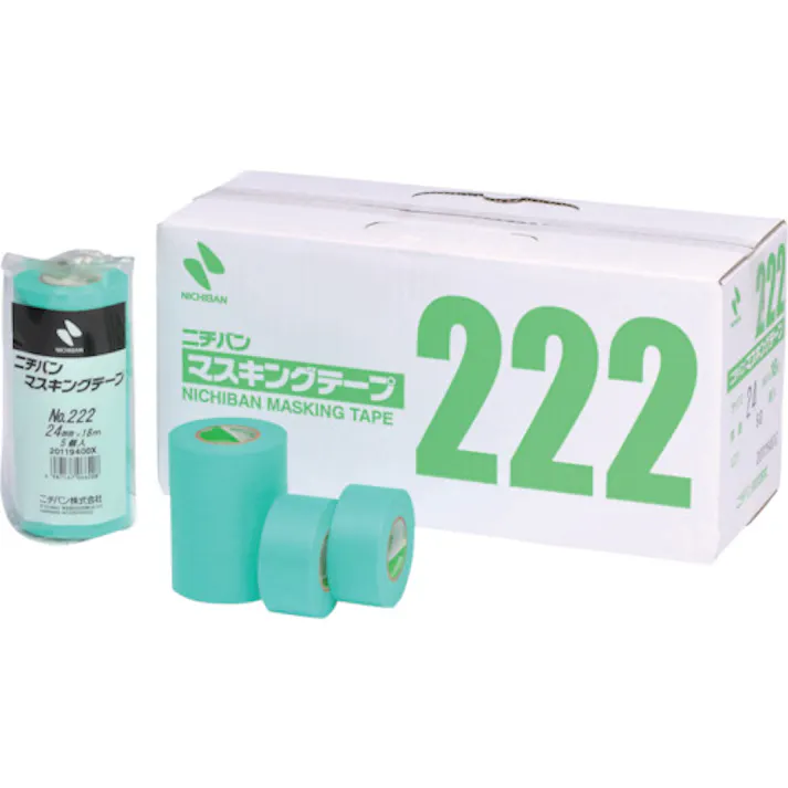 【CAINZ-DASH】ニチバン マスキングテープ 222-20 20mm×18m(6巻入り) 222H-20【別送品】