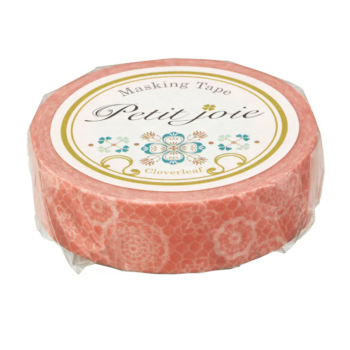 ニチバン プチジョア マスキングテープ チュールレースコーラル