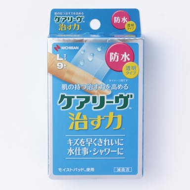 ニチバン ケアリーヴ 治す力 防水タイプ Lサイズ 9枚
