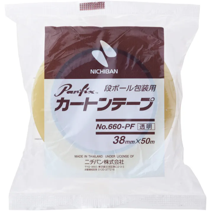 【CAINZ-DASH】ニチバン カートンテープNo.660PF透明-38 38mm×50m 660PF-38【別送品】