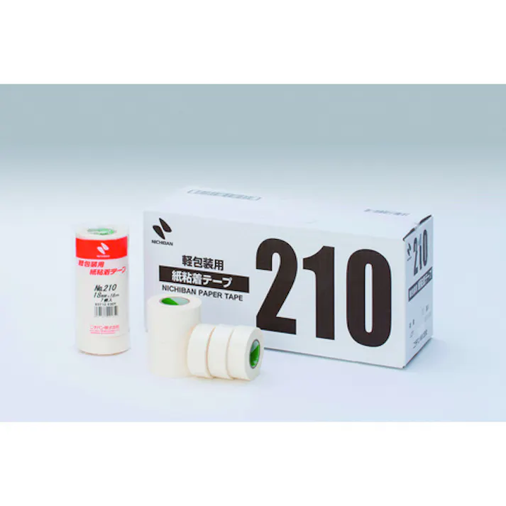 【CAINZ-DASH】ニチバン 紙粘着テープ210H-24 24mmX18m 5巻入り 210H-24【別送品】