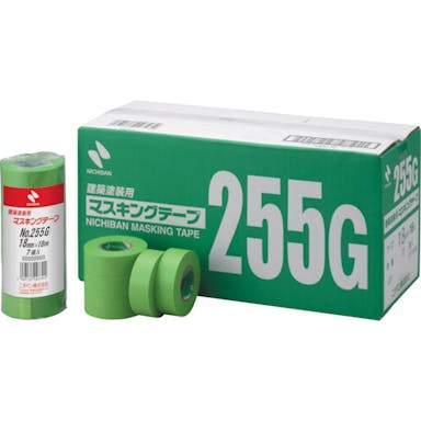 【CAINZ-DASH】ニチバン 　建築塗装用マスキングテープ　２５５Ｇ－１５　１５ｍｍＸ１８ｍ　（８巻入り／ＰＫ） 255GH-15【別送品】