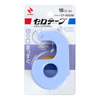 ニチバン セロテープ小巻カッター 18mm スノーブルー