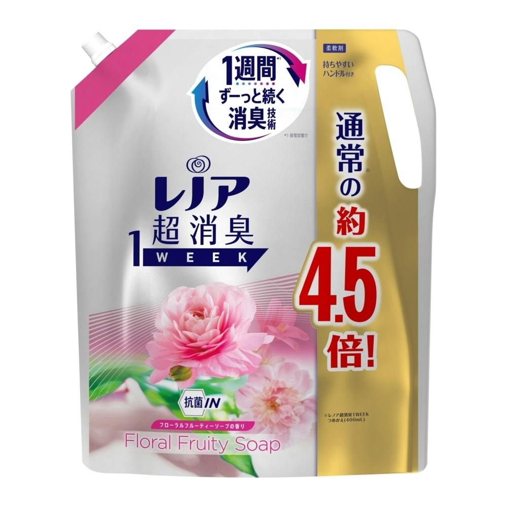 P1_P＆G レノア超消臭1WEEK フローラルフルーティーソープの香り 詰替