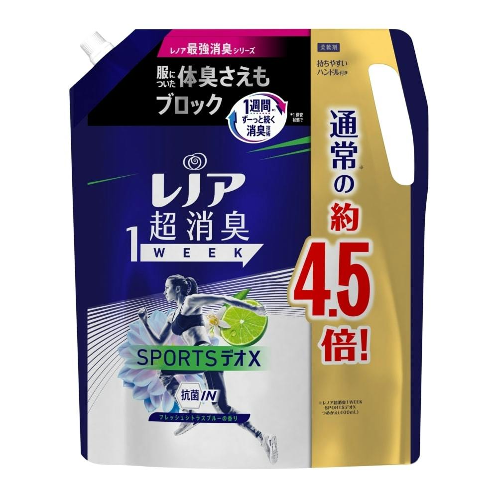 P＆G レノア超消臭1WEEK Sports デオX フレッシュシトラスブルーの香り