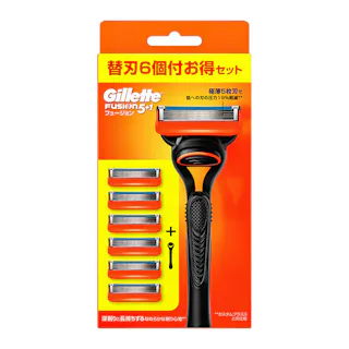 ジレット フュージョン 本体+替刃 6個付