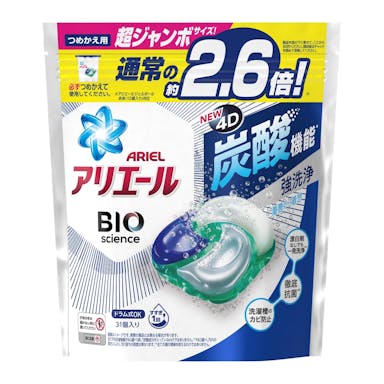 P＆G アリエール バイオサイエンス ジェルボール 4D 詰替 31個(販売終了)