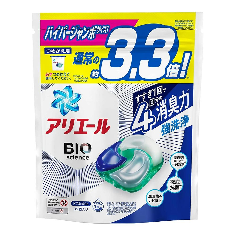 アリエール 洗濯洗剤 ジェルボール3D 詰替用 超ジャンボサイズ