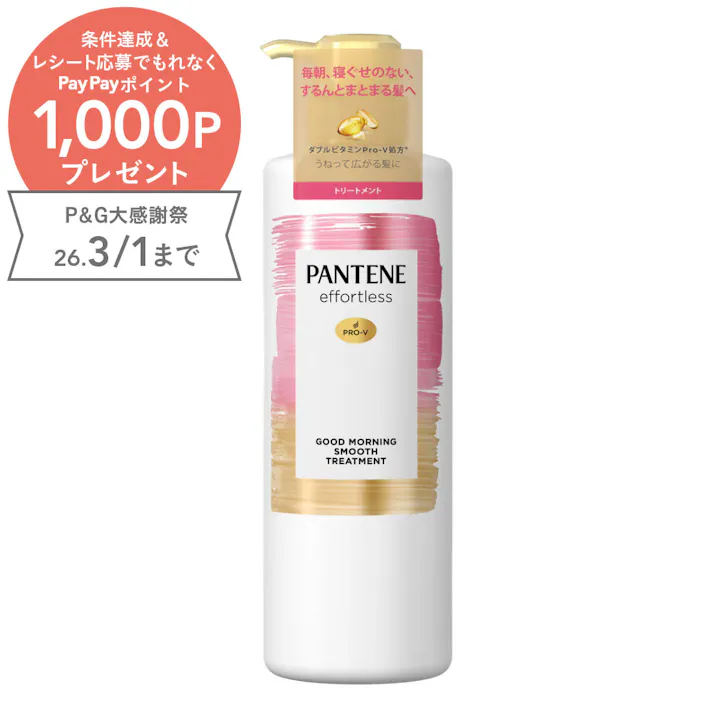 パンテーン エフォートレス グッドモーニング スムース トリートメント 本体 480g