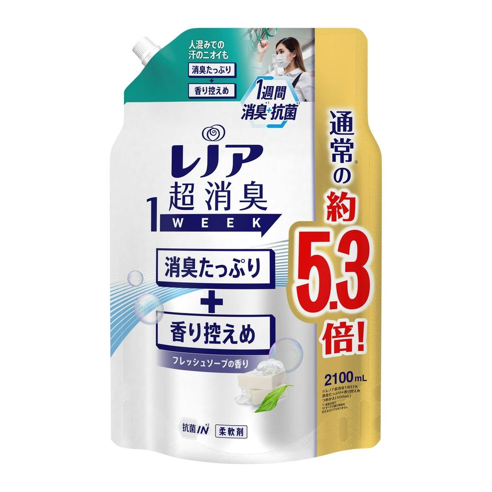 P＆G レノア超消臭1WEEK 消臭たっぷり+香り控えめ フレッシュソープの