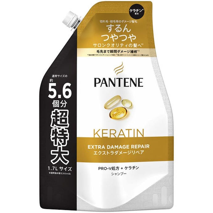 P＆G パンテーン エクストラダメージケア シャンプー つめかえ 超特大 1.7L