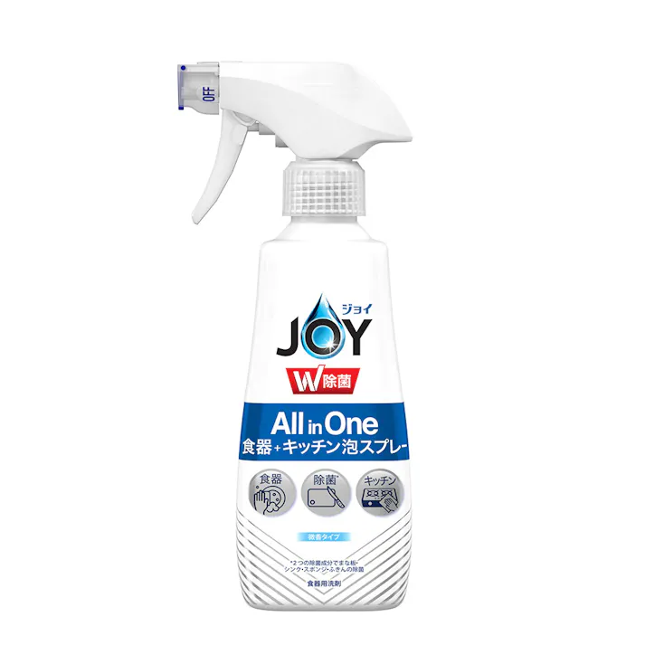 ジョイ W除菌 All in One 食器+キッチン泡スプレー 微香タイプ 275ml