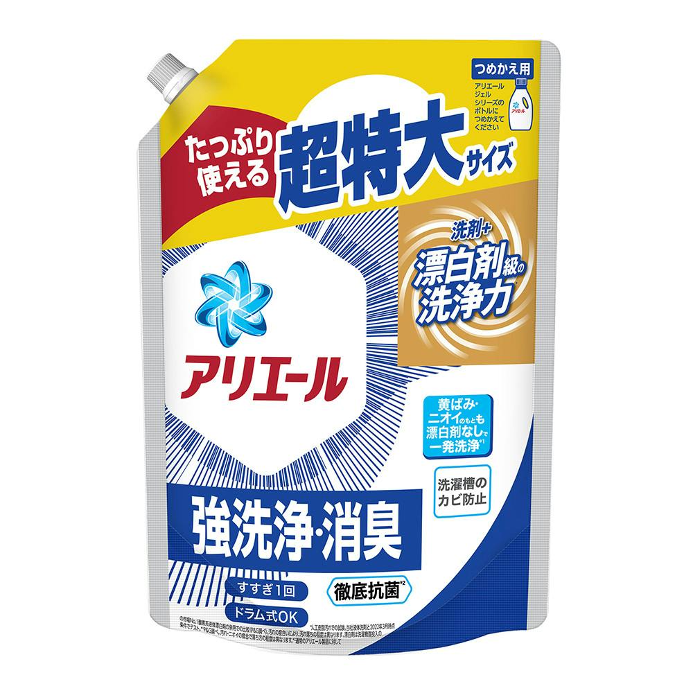 M4_P＆G アリエール ジェル 詰替 超特大 900g | 洗濯洗剤