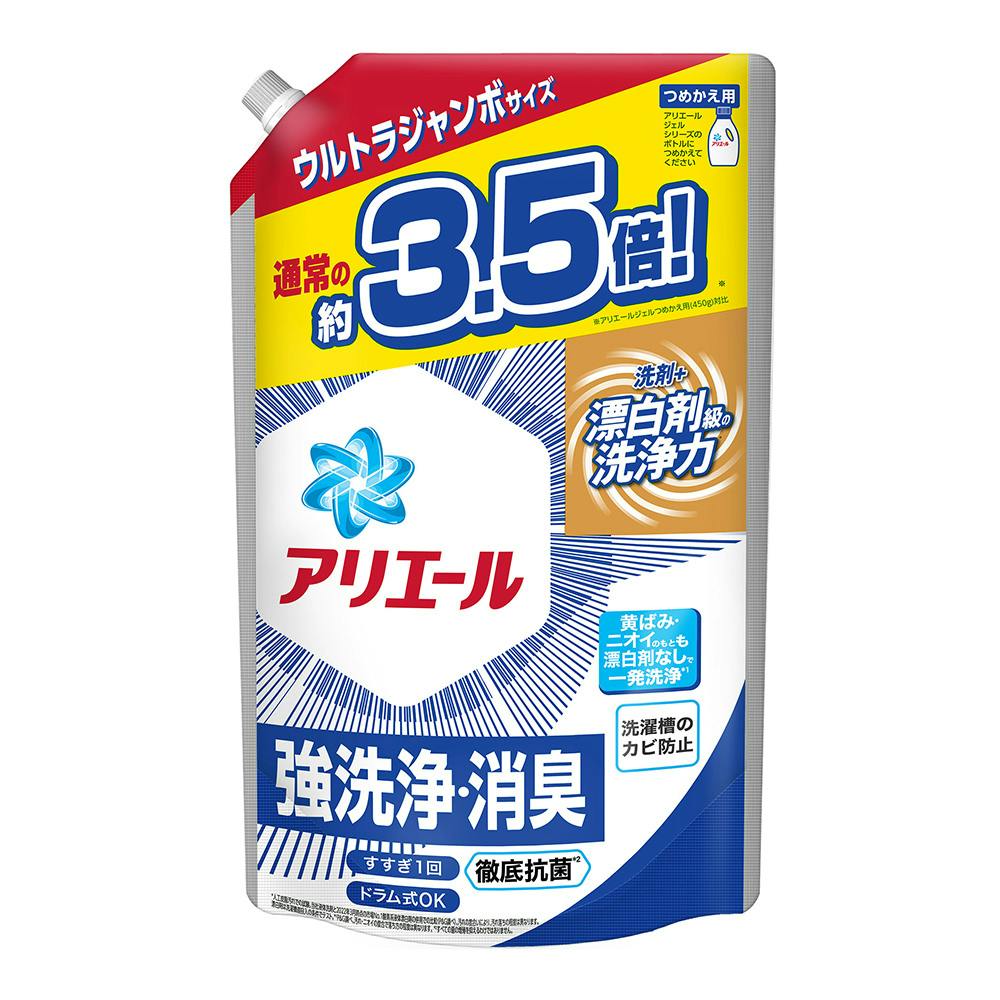 M4_P＆G アリエール ジェル 詰替 ウルトラジャンボサイズ 1590g | 洗濯