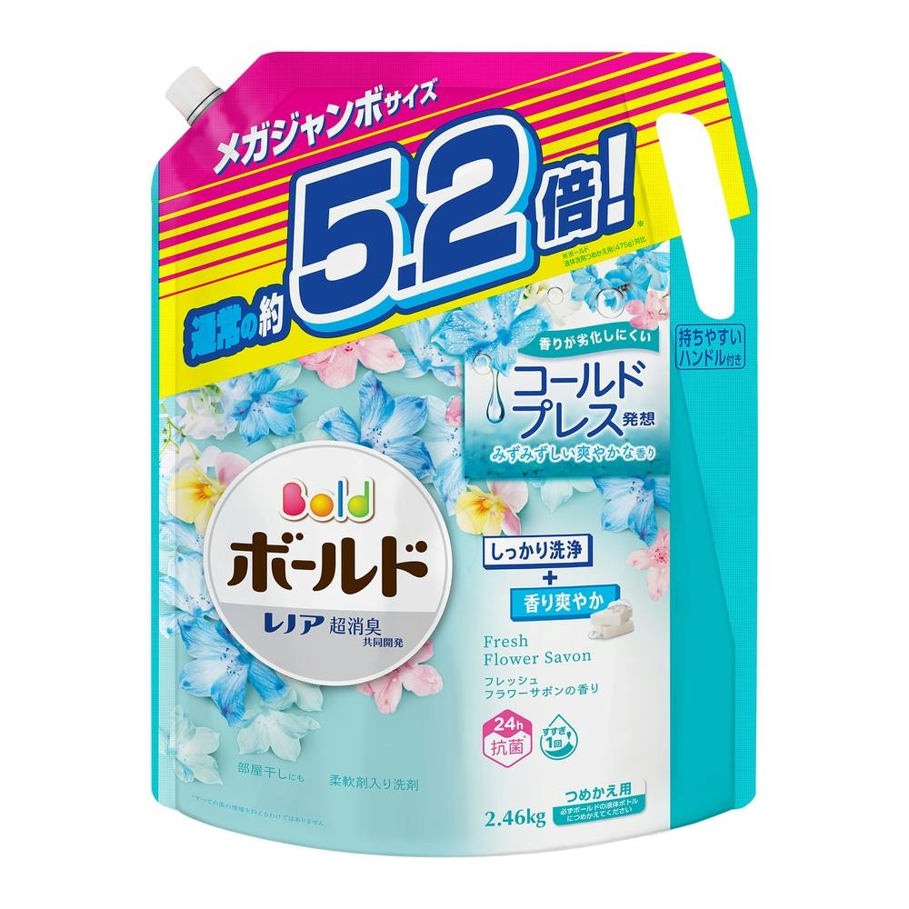 PG ボールド 洗剤 フレッシュフラワーサボン 詰め替え 945g × 2個