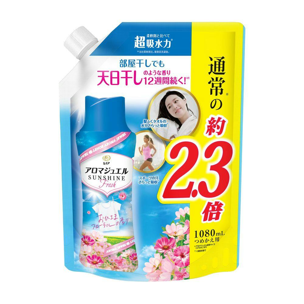 M4_P＆G レノア アロマジュエル おひさまフローラル 詰替 1080ml