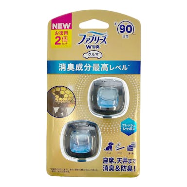 P＆G ファブリーズ クルマ W消臭 イージークリップ プレミアム フレッシュシャボン 2個セット