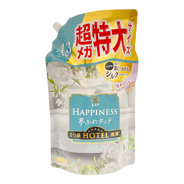 レノア ハピネス 夢ふわタッチ ホワイトティー 詰替 1620ml