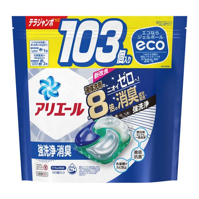 P＆G アリエール ジェルボール4D 詰替 103個