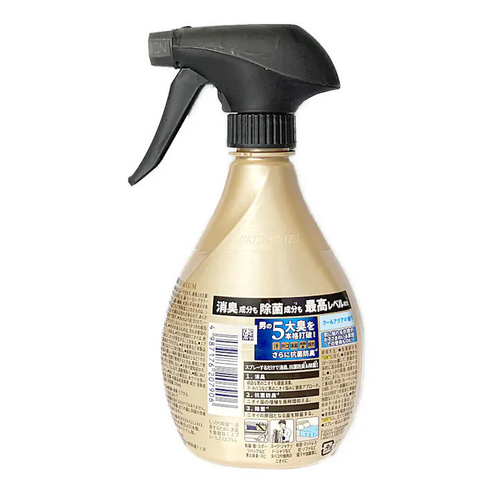 ファブリーズ W除菌+消臭 プレミアムメン クールアクア 本体 370ml (販売終了)