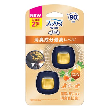 P＆G ファブリーズ クルマ イージークリップ プレミアム フレッシュシトラス 2.2ml×2P