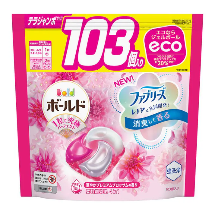 ボールド ジェルボール4D 華やかプレミアムブロッサムの香り 詰替 テラジャンボサイズ 103個(販売終了)