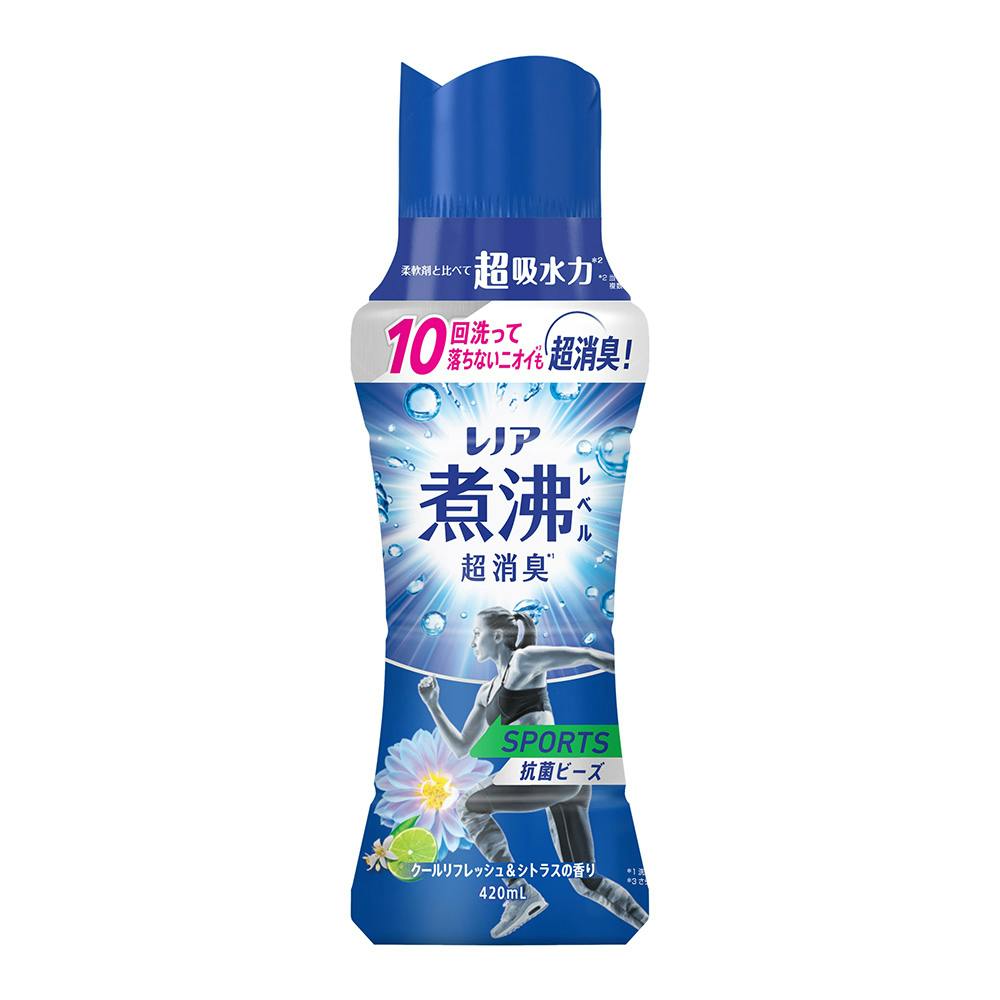 レノア 煮沸レベル消臭 抗菌ビーズ スポーツ クールリフレッシュ&シトラスの香り 420ml 衣料用柔軟剤 レノア 煮沸レベル消臭 抗菌ビーズ スポーツ クールリフレッシュ&シトラスの香り 420ml 衣料用柔軟剤