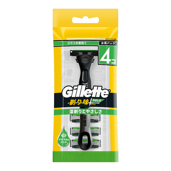 ジレット 剃り味+やさしさ 3B ホルダー付