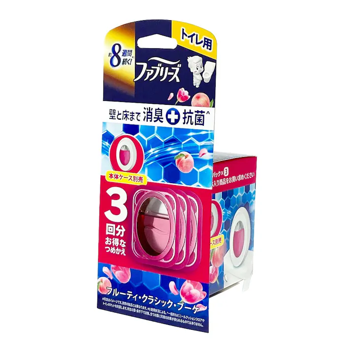 ファブリーズ トイレ用 消臭剤+抗菌 フルーティ・クラシック・ブーケ 詰替 1パック(3回分)