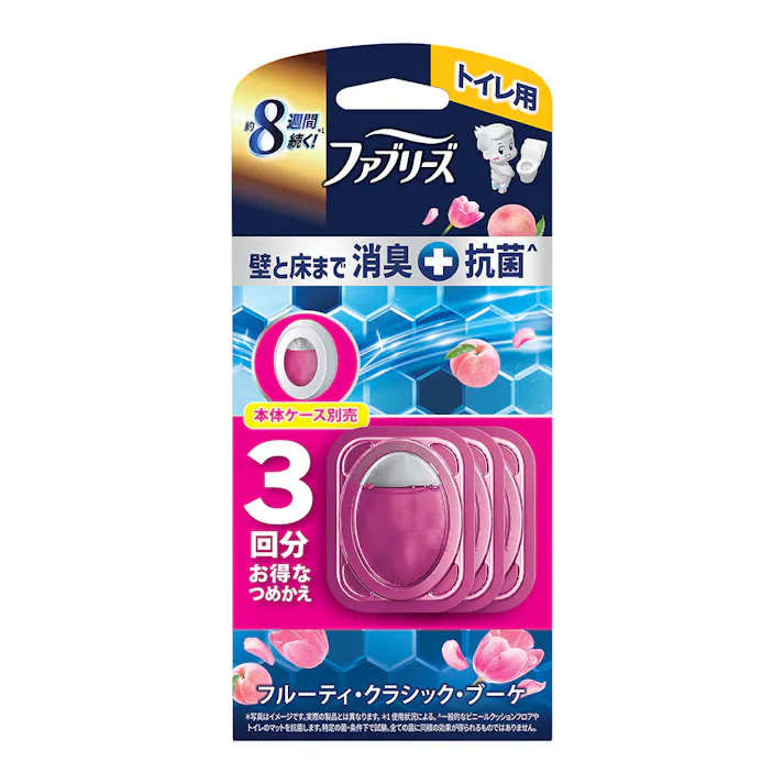 ファブリーズ トイレ用 消臭剤+抗菌 フルーティ・クラシック・ブーケ 詰替 1パック(3回分)