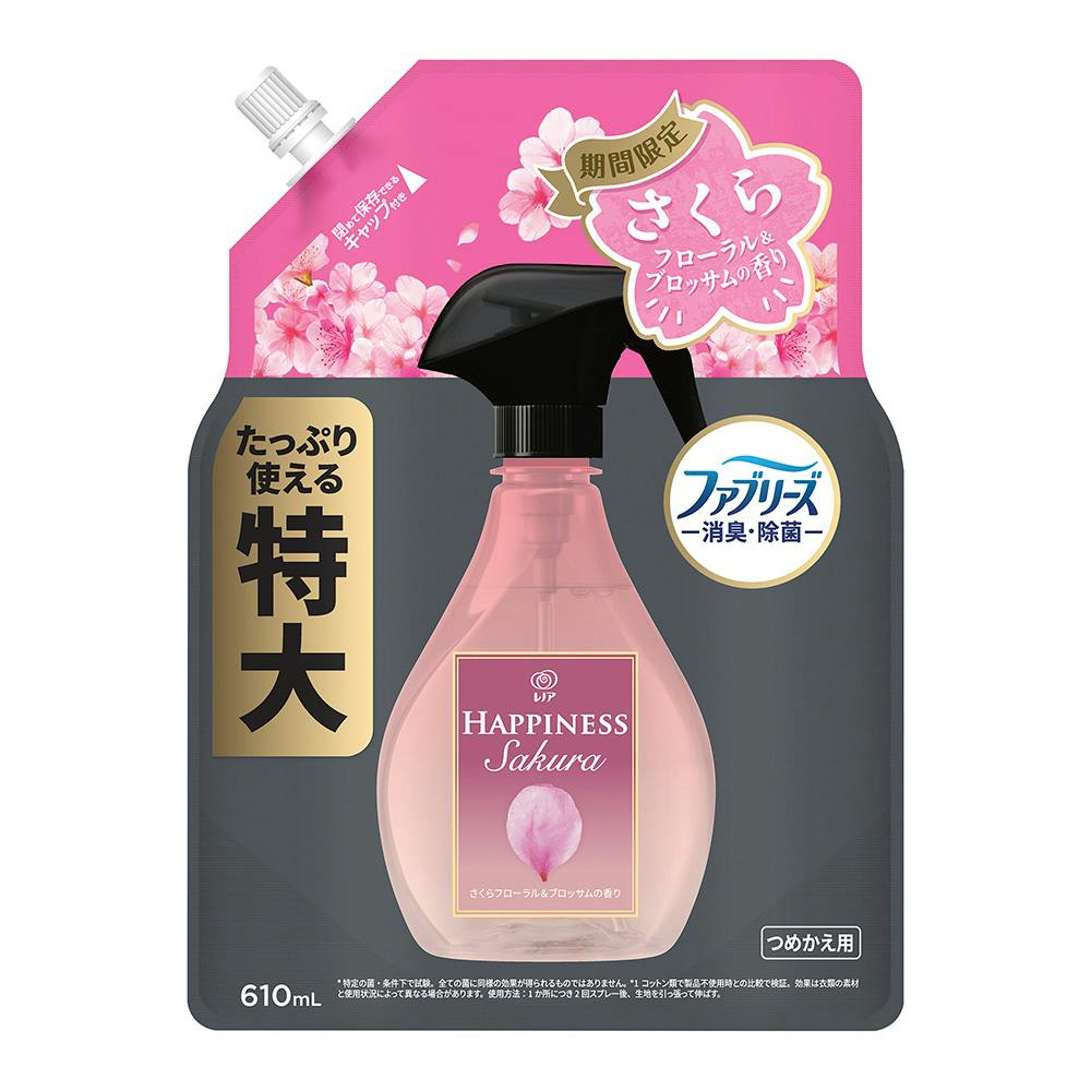 レノア ハピネスミスト さくらフローラル＆ブロッサムの香り 詰替 610ml
